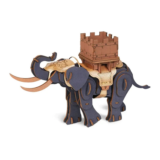 3D Houten Puzzel Robotime krijger olifant