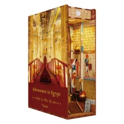 DIY Book Nook Boekensteun Adventure in Egypt Bookend, Tone-Cheer, TQ127, 18,2x8x24,5cm