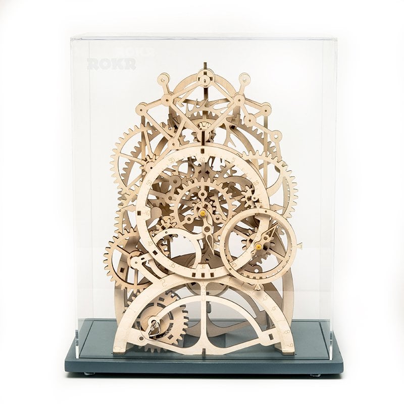 3D Houten Puzzel Pendule Klok, zelf te monteren