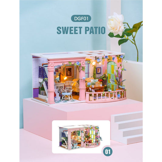 3D huisje Sweet Patio, zelf te monteren