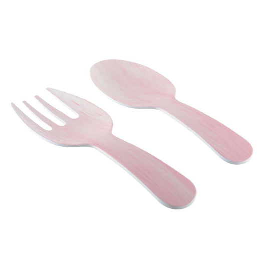 'Roze melamine' saladebestek 27cm