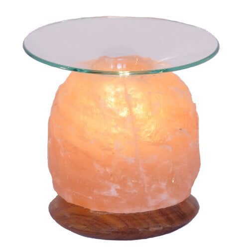 Himalaya Salt Dreams Aromalamp Nature met Houten voet