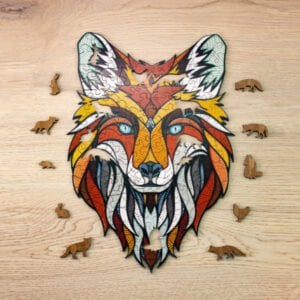 2D Art Houten Legpuzzel, Fox, M