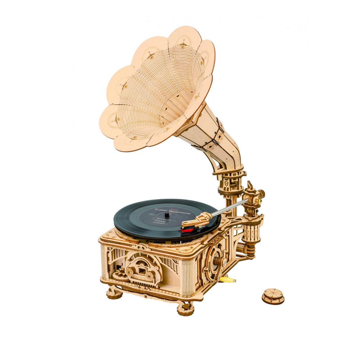 3D Houten Puzzel Classical Gramophone, zelf te monteren