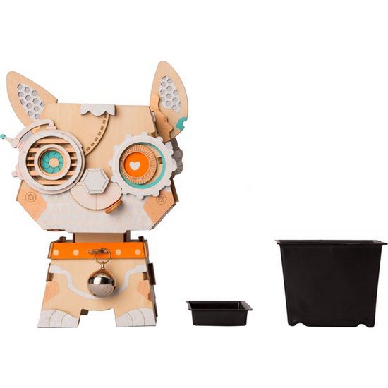 3D Bloempot Puppy, zelf te monteren