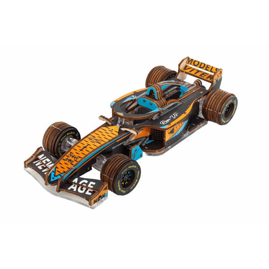 Veter Models 3D Modelbouwpakket Racer V3, AKV-15, Geel/Aqua