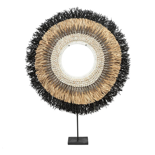 Mojo Raffia Op Stand - Naturel Zwart