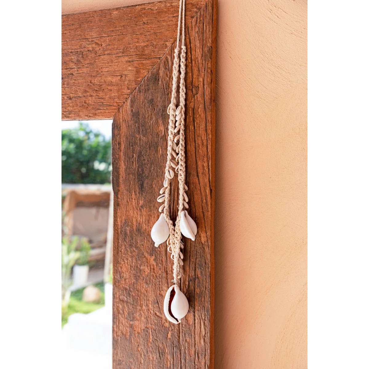 Witte kauri schelp decoratieketting