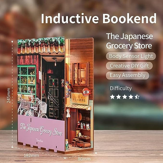 3D Book nook boekensteun 'The Japanese Grocery Store', zelf te monteren