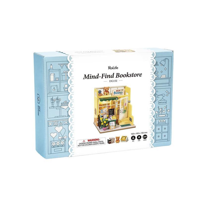 3D huisje 'Mind-Find Bookstore', zelf te monteren