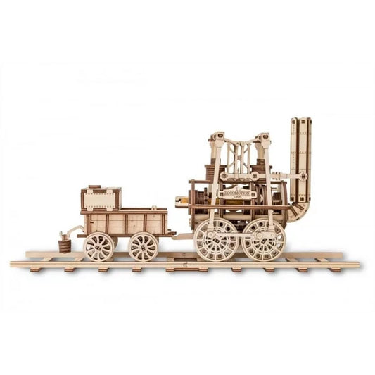 3D houten locomotief, zelf te monteren