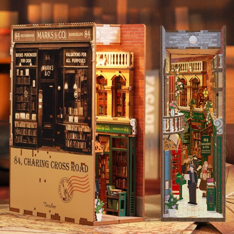 3D Book nook boekensteun '84 charing cross road' zelf te monteren