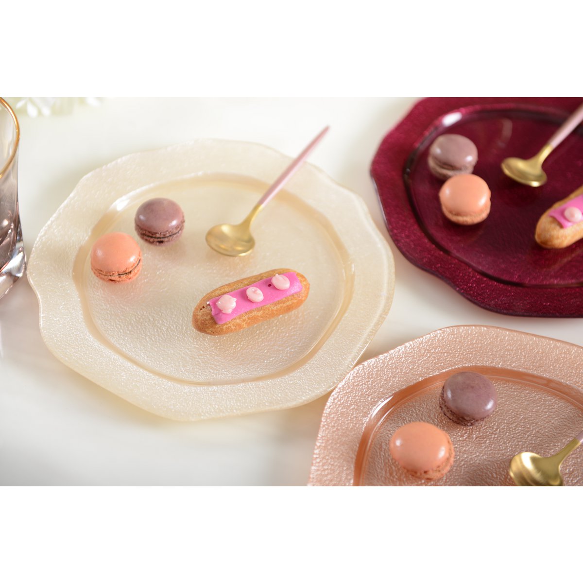 Vanillekleurig dessertbord 21cm