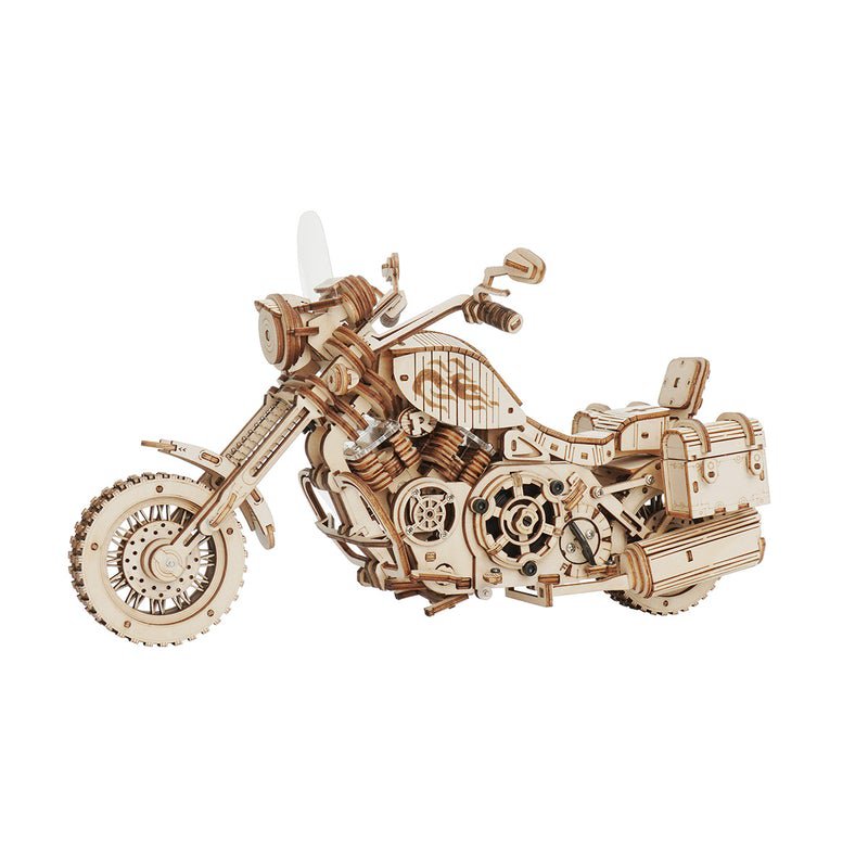 3D Houten Puzzel Cruiser Motorcycle, zelf te monteren