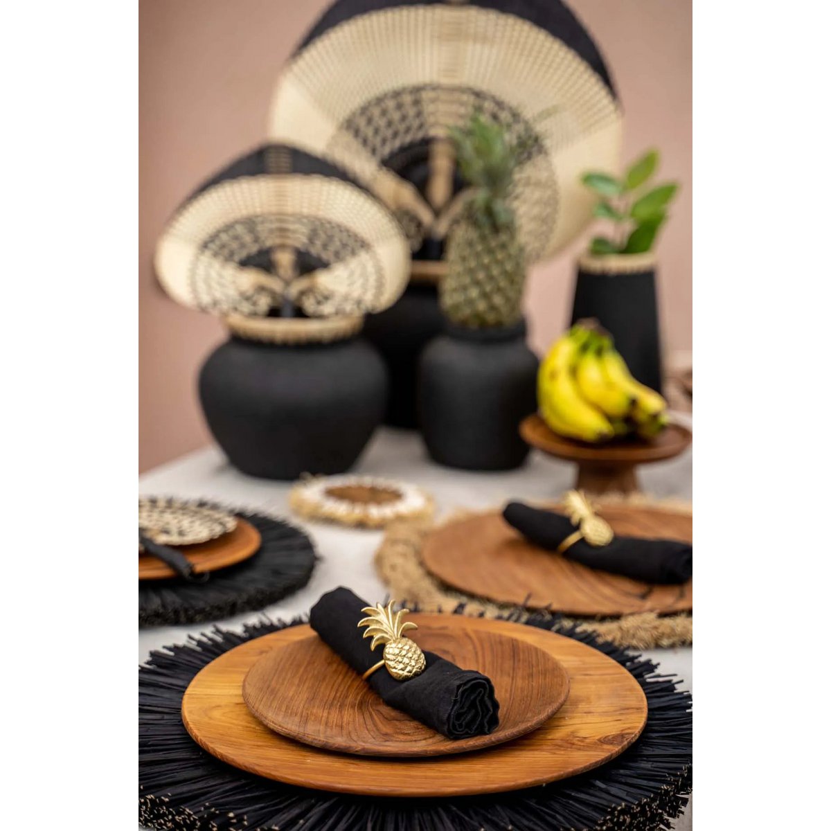 Teak Root Round Plate