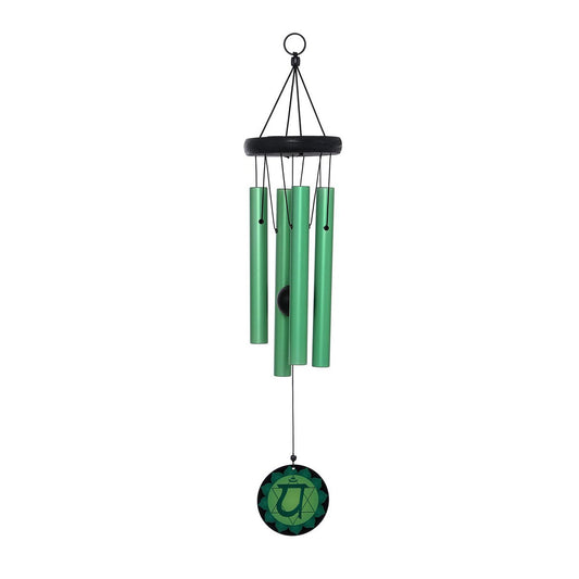 Windgong 4e chakra, groen, 60 cm