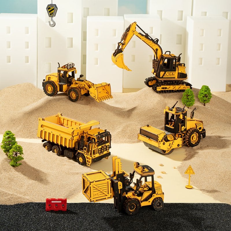 3D Houten Puzzel Dump Truck, Robotime, zelf te monteren