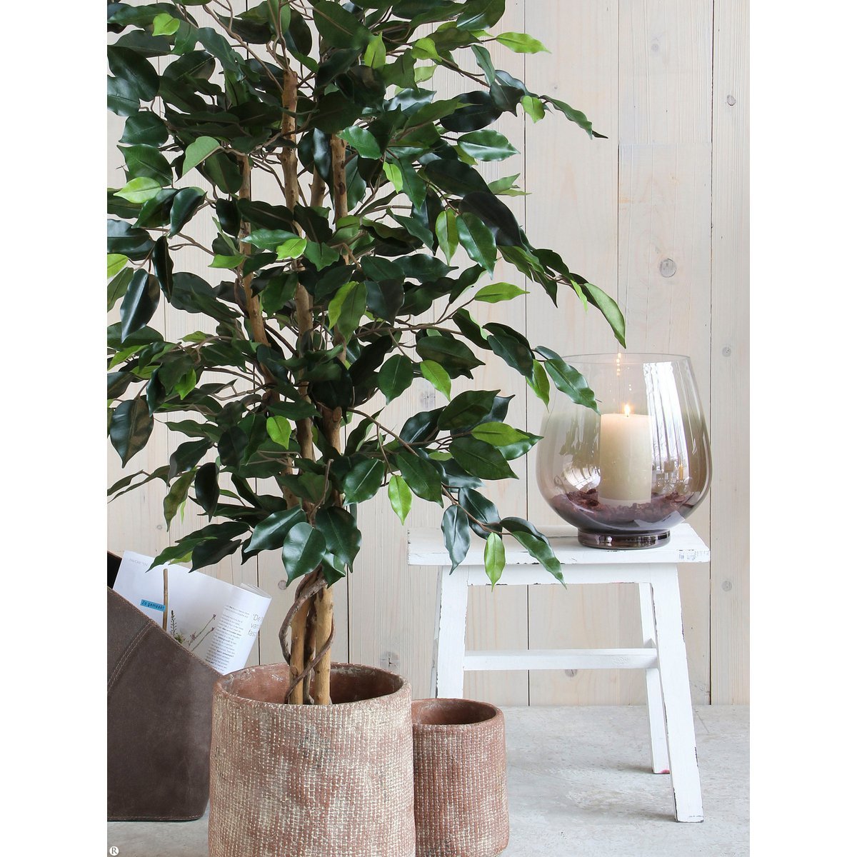 Ficus Kunstplant - M - donkergroen