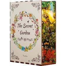 3D Book nook boekensteun 'The Secret Garden', zelf te monteren